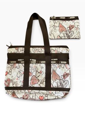 LeSportsac Everygirl Heart Print Tote Set